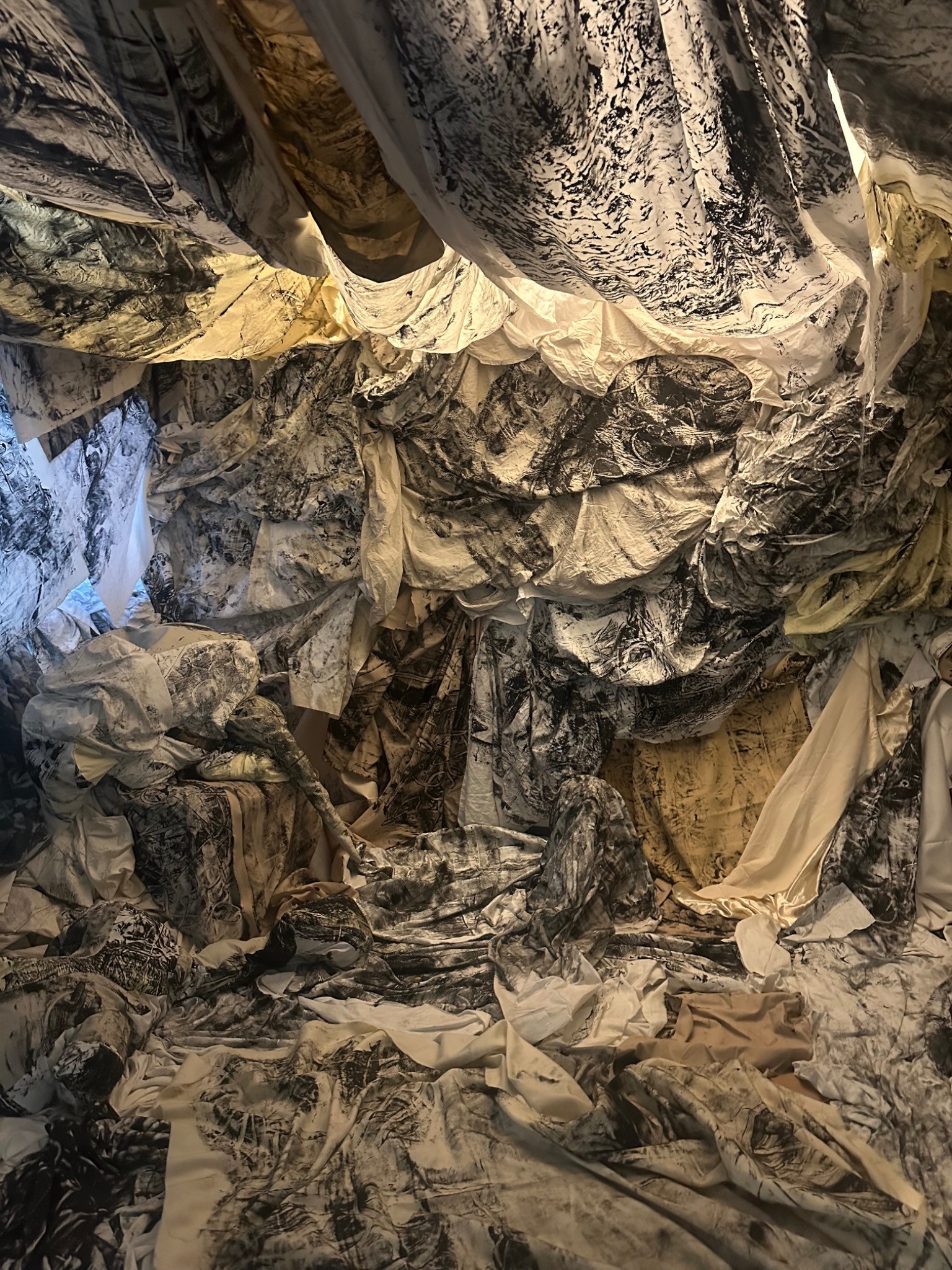 Installation textile, première photographie